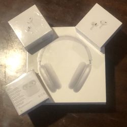 Brand New AirPods Max + 3 AirPods Pro 2nd Gen
