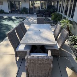 Ashley Patio Set 8 Chairs And Table