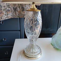 Reduced Price Vintage Crystal Lamp Originally $40
