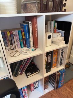 White Cube Storage Shelving Units — $30 each or $50 for both