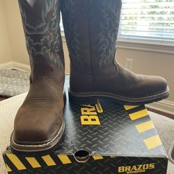 Brazos square deals toe boots