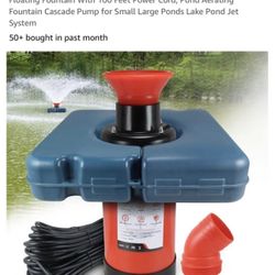 Goldlife Pond Fountain Aerator 1 HP, 110 V 750 KW Powerfui Pond Floating Fountain with 10