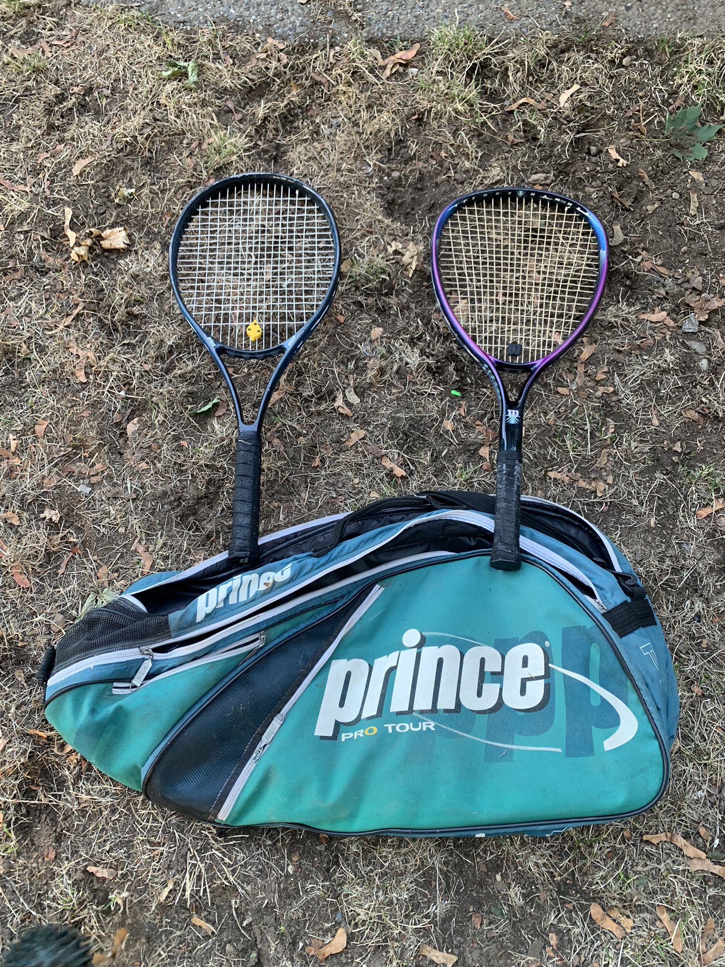 2 Tennis Rackets And Bag