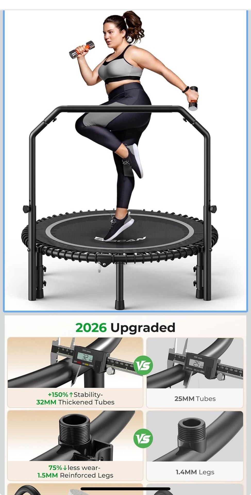 Fitness trampoline