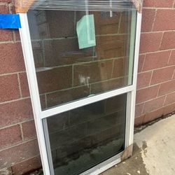 Window, vinyl window, brand new, block window Width 36 inches  Height 61.5 inches