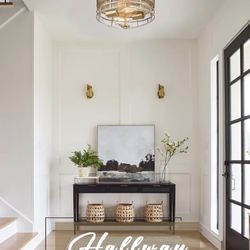 FEMILA Flush Mount Ceiling Light Fixture, 13" Modern Farmhouse Ceiling Light 
