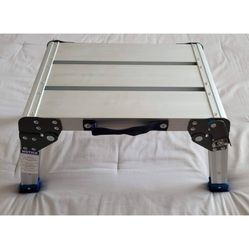 Folding Aluminum Step Stool Working Platform Stepstool 350lb Max