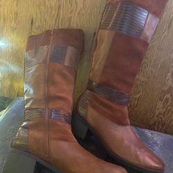 Clarks Leather And Suede Boots