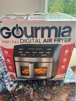Gourmia 8 quart digital air fryer with window and light