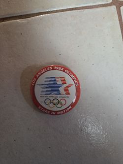 Olympic button 1984