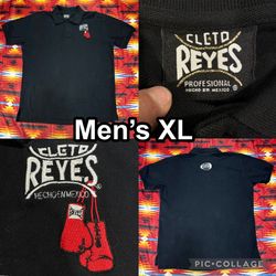Cleto Reyes Boxing Black Polo Shirt Men’s Size XL Embroidered
