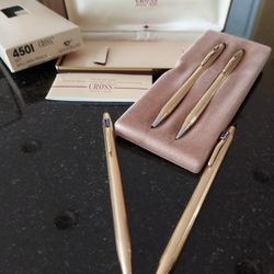 Cross Pen and Pencil Sets 4501 Gold FILLED