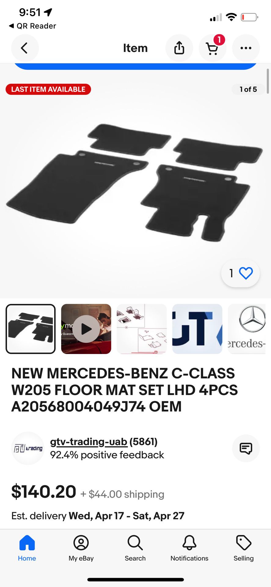 Mercedes Benz C Class Floor Mats 