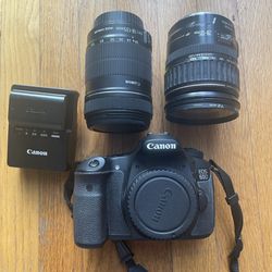 Canon 60D, Two Lenses, Camera Bag