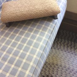 New Wooden Bottom /Padded Top Rocking Foot Stool