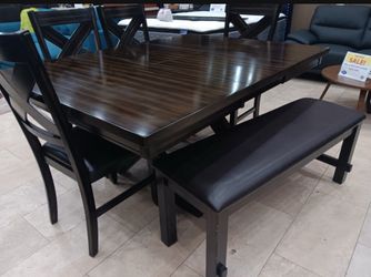 Memorial Day sale. Kelly six piece dining set only $599. Easy finance option. Same day in Delivery.