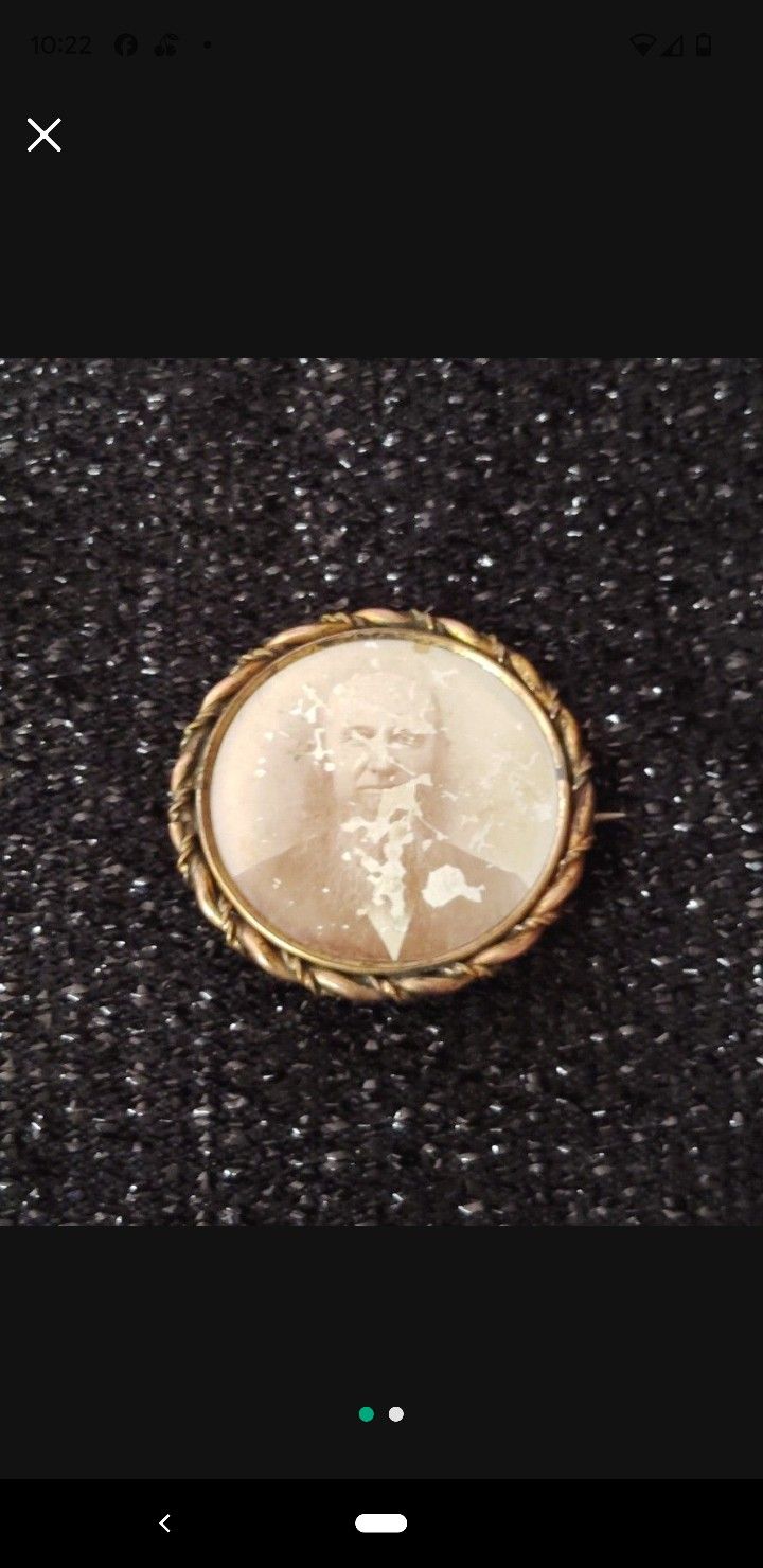 Mourning Brooch Pin