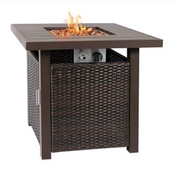 LARK 28" OUTDOOR FIRE PIT SIDE TABLE FOR PATIO