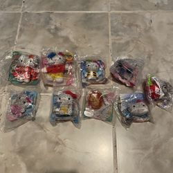 Vintage McDonald’s Hello Kitty Lot Happy Meals Toys New Sealed Plush Rare