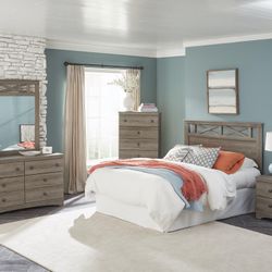 🇺🇸HUGE Blowout Furniture Sale!🇺🇸 Brand New 4PC Gray Bedroom Set! $50 Down Takes It Home Today! 