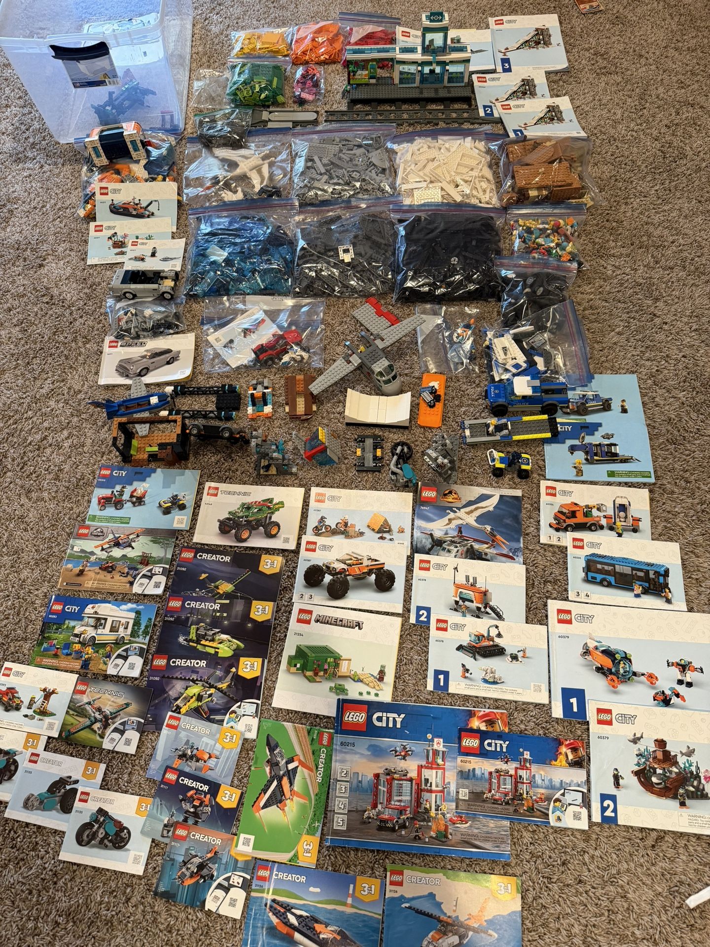 HUGE!!! LEGO Lot - All Sorted - 27lb Bulk - MANY COMPLETE SETS!! Worth 4 Figures!!