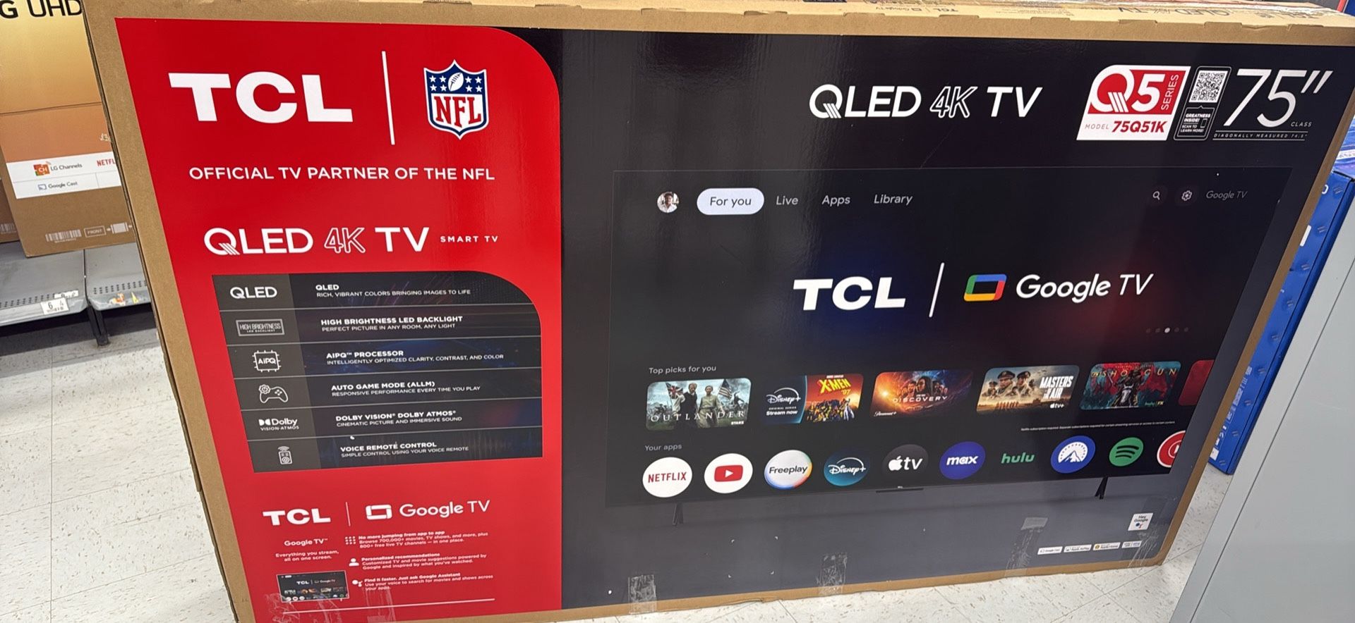 TCL smart tv 75"