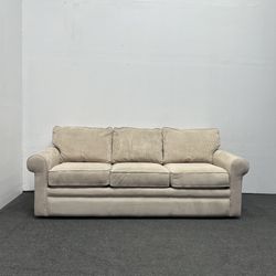 LAZBOY/LAZYBOY beige corduroy couch 3 seater - delivery and setup