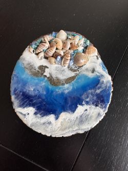 Resin Wall Art Beach 