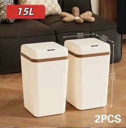 Local Pickup Only - Brand New Matching Set Automatic Sensor Trash Cans