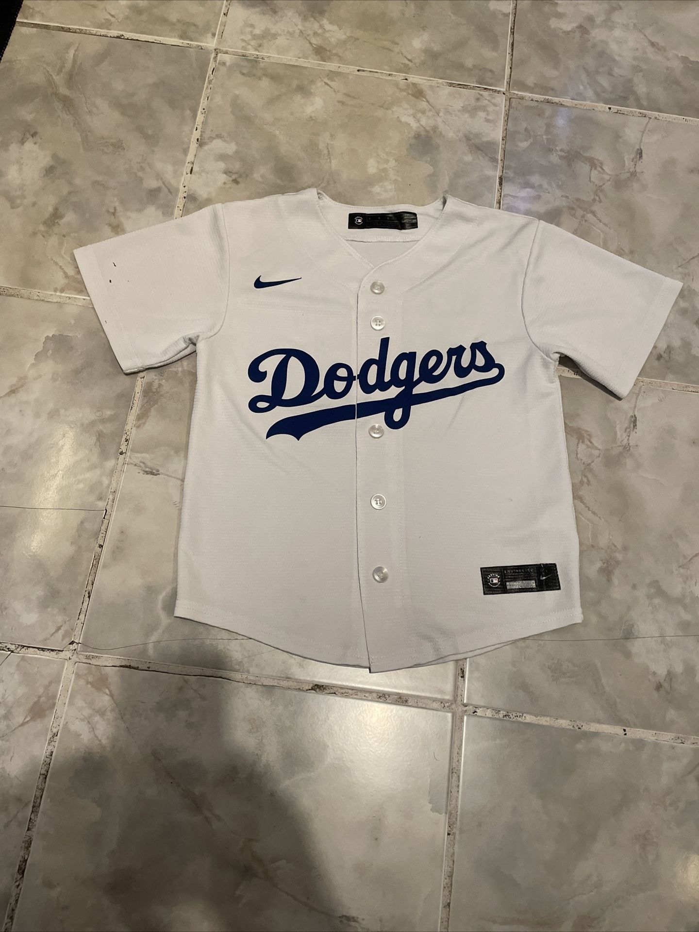 Nike LA Dodgers Youth Kids SZ L 7 Years Baseball Jersey #35 Cody Bellinger