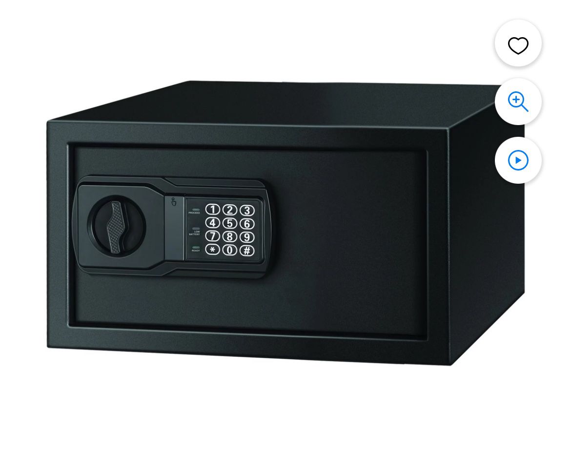 Pen + Gear Large Personal Safe with Electronic Lock, Backup Key and 1 Shelf Model 23NEK
