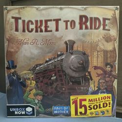 Ticket to Ride Board Game - A Cross-Country Train Adventure! Strategy Game for Kids & Adults, Ages 8+, 2-5 Players, 30-60 Minute Playtime (SEALED)