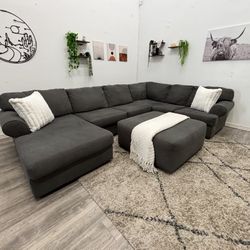 Gray Sectional Couch - Free Delivery 