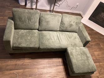 Green Corduroy Couch