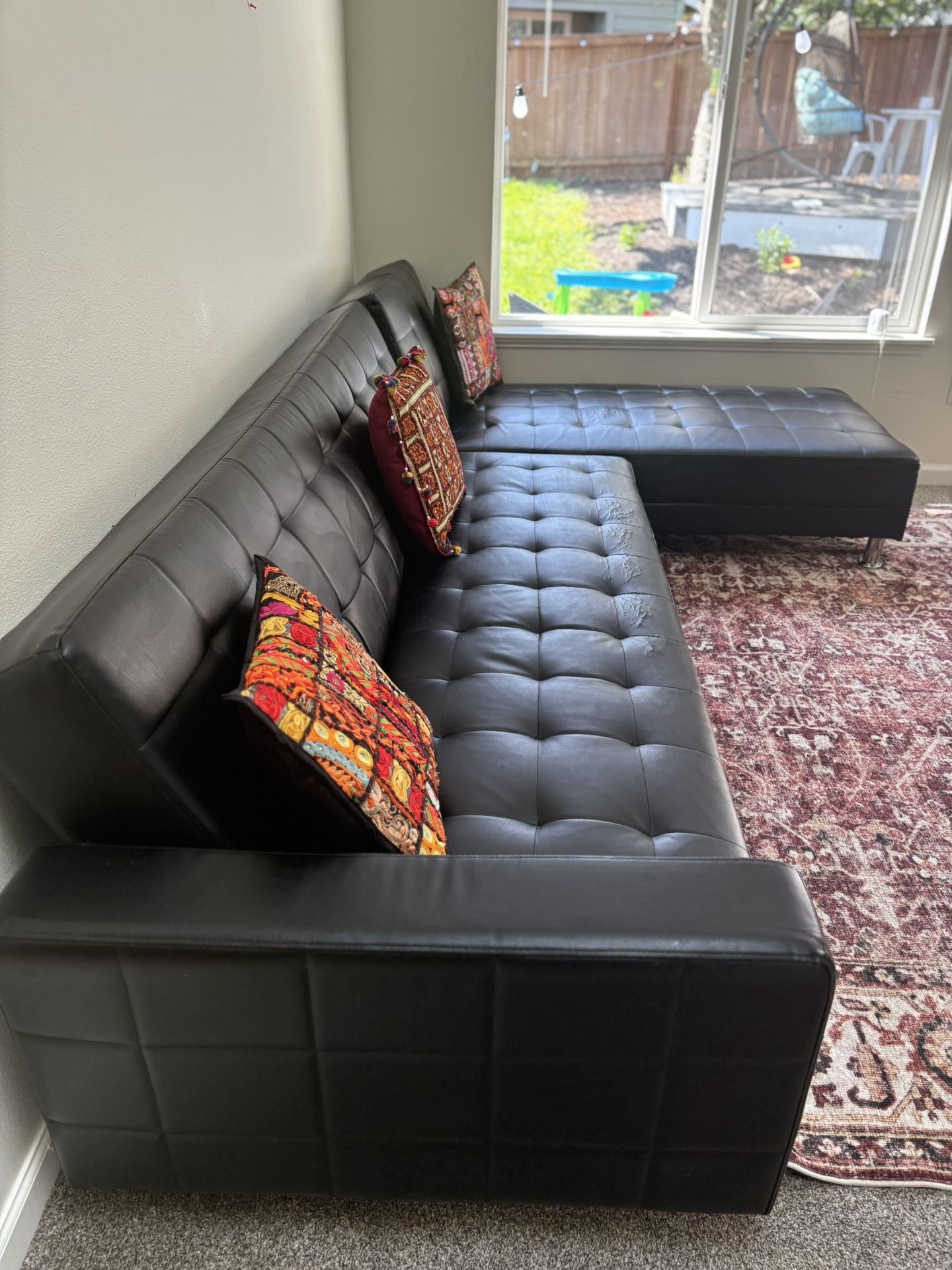 Modern Convertible Sectional Sofa Bed – Excellent Condition – $350