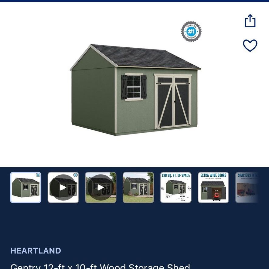 Hartland 10x12 Shed.