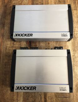 Kicker amps Both KX m800.5 & KX m400