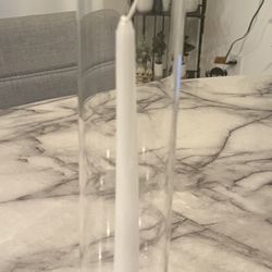 Open Ended Cylinders With Candles & Holders 20 Total 