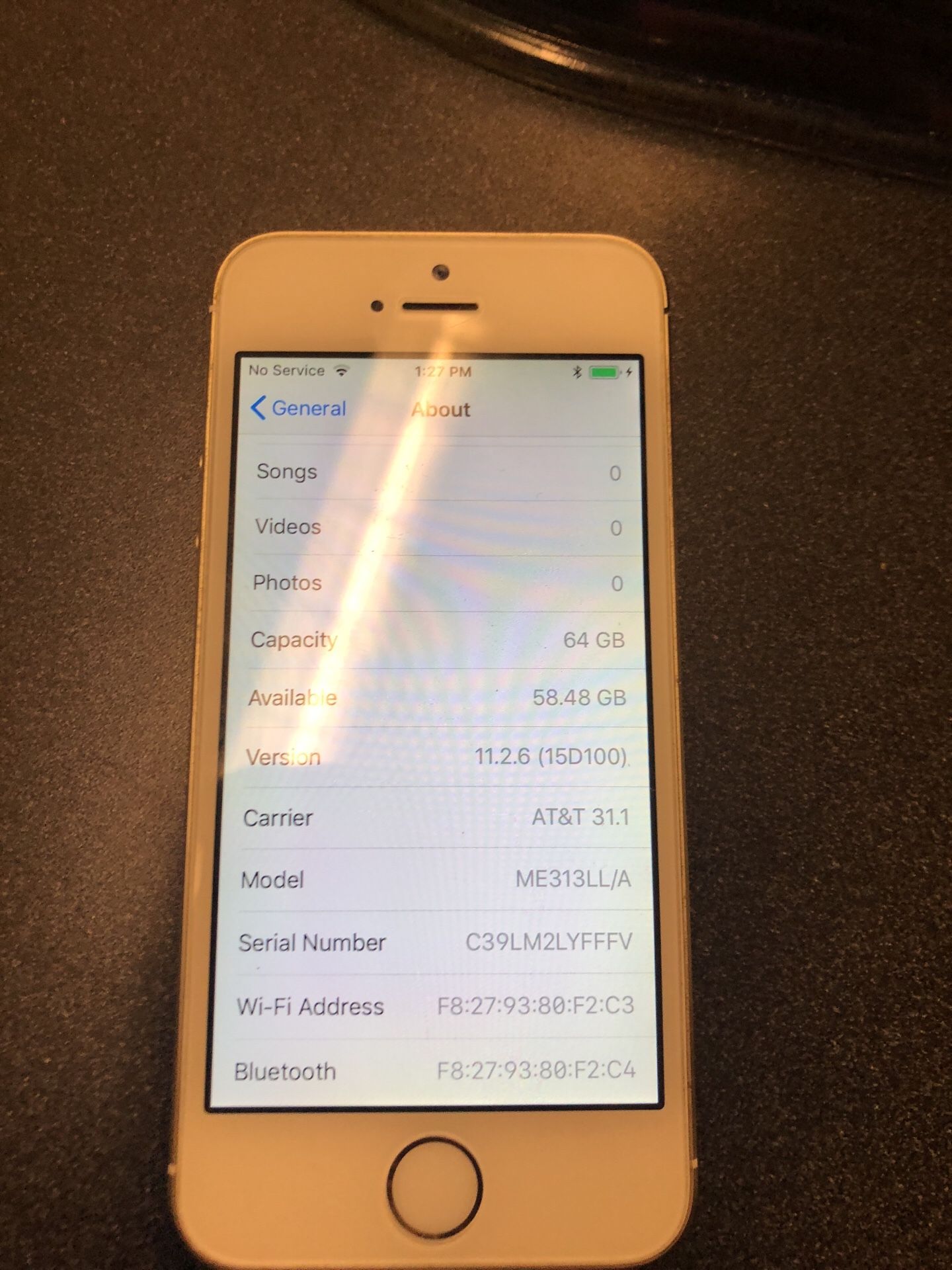 Apple IPhone 5s 64GB gold AT&T
