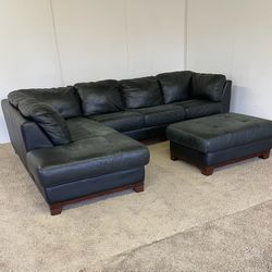 Leather Sectional Couch Sofa *Free Delivery*
