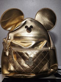 Gold Mickey Mouse Backpack