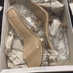 High heels, clear,