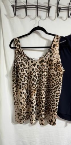 Leopard Print Sleeveless Tank Top