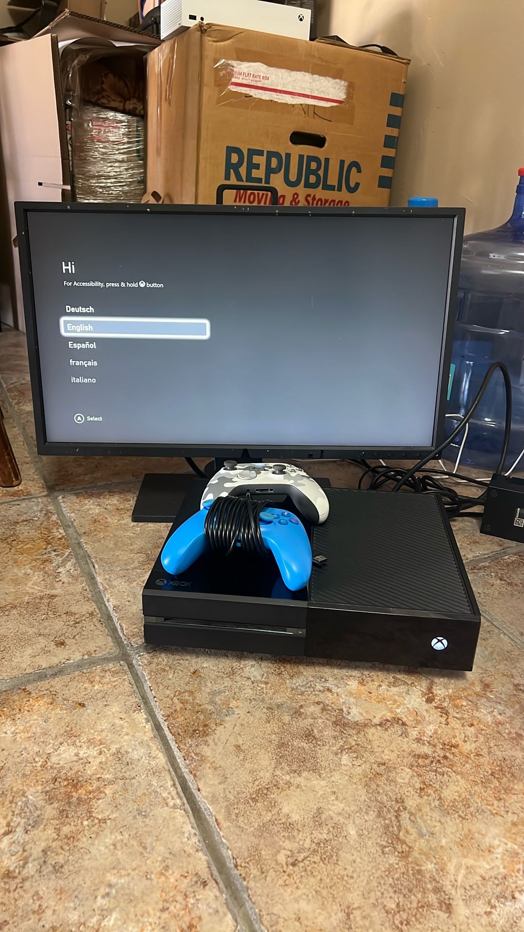 Xbox One With Two Controllers