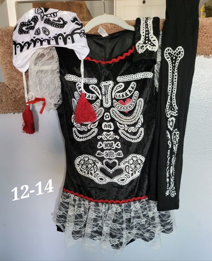 Girl's Skeleton Costume
