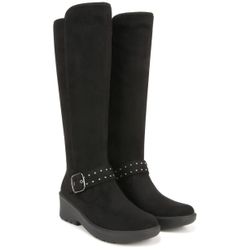 Bzees Brandy Black Knee-High Boots