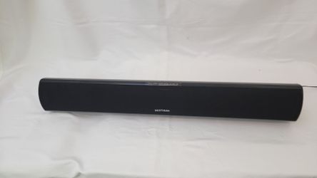 Bestisan S6520C is a compact 28-inch, 2.0-channel soundbar designed to boost your TV's audio. It features a built-in DSP with three equalizer modes (M