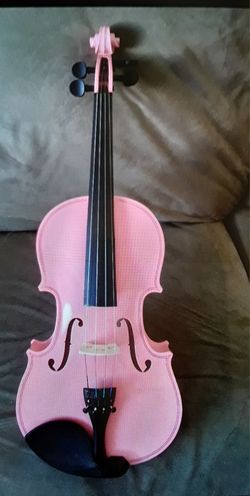 Brand new powder pink violin