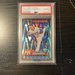 Yoshinobu Yamamoto 2024 Topps Chrome Raywave   