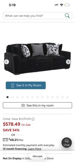 Brand new black couch